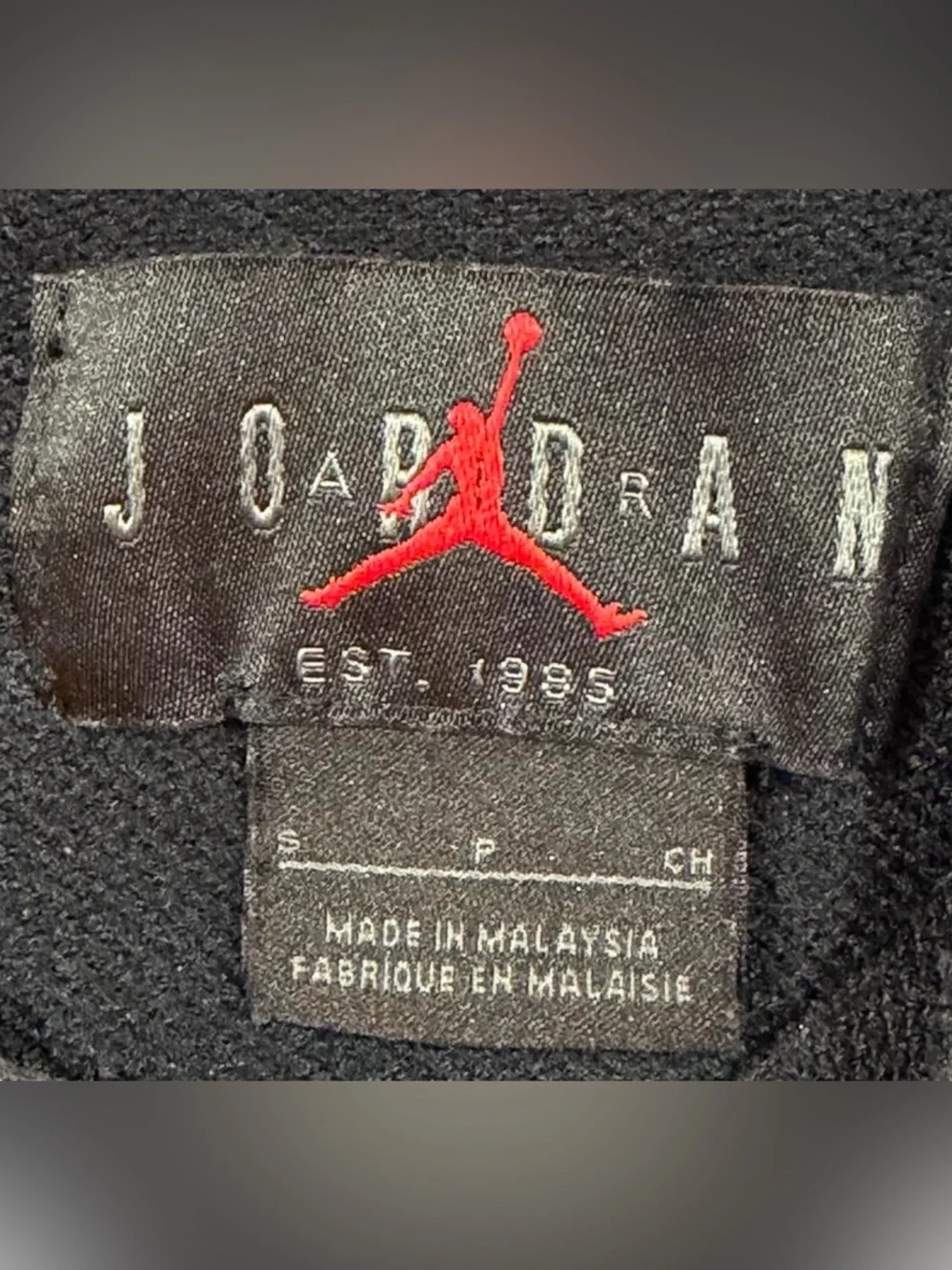 Jordan Gray Pullover Hoodie Embroidered Jumpman Logo Men's Size Small